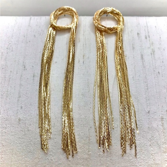 🌟Zara Gold Waterfall Chain Earrings🌟 - Picture 6 of 6